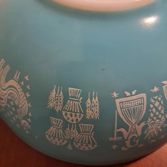 Pyrex Vintage Amish Butterprint 444 Cinderella Nesting Bowl 4 Quart - Picture 6 of 12